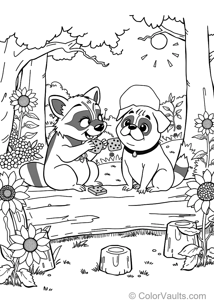 Meeko the Mischievous Raccoon und Percy the Pampered (Scene 20)
