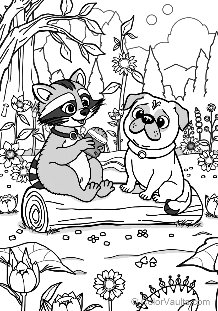 Meeko the Mischievous Raccoon und Percy the Pampered (Scene 24)