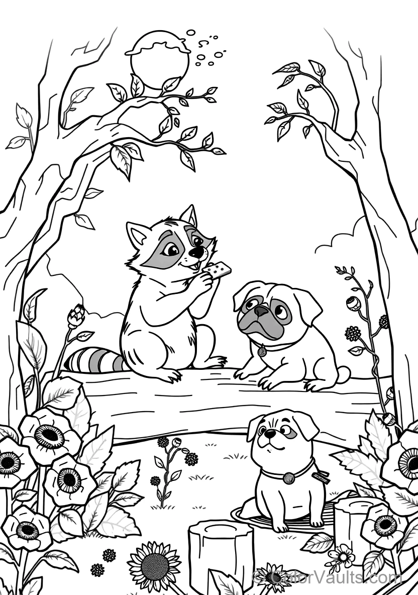 Meeko the Mischievous Raccoon und Percy the Pampered (Scene 32)