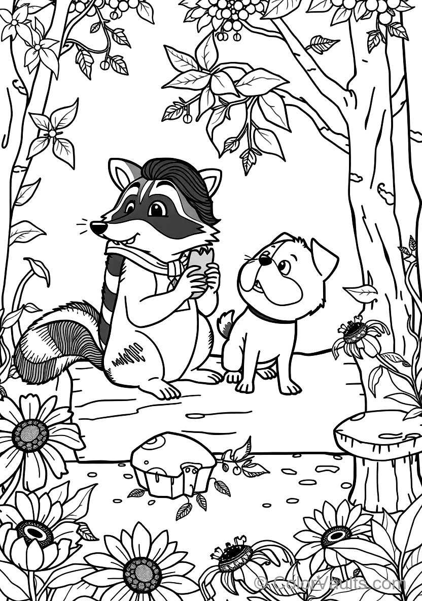 Meeko the Mischievous Raccoon und Percy the Pampered (Scene 38)