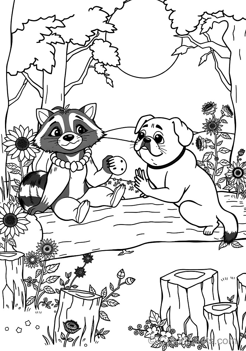 Meeko the Mischievous Raccoon und Percy the Pampered (Scene 40)