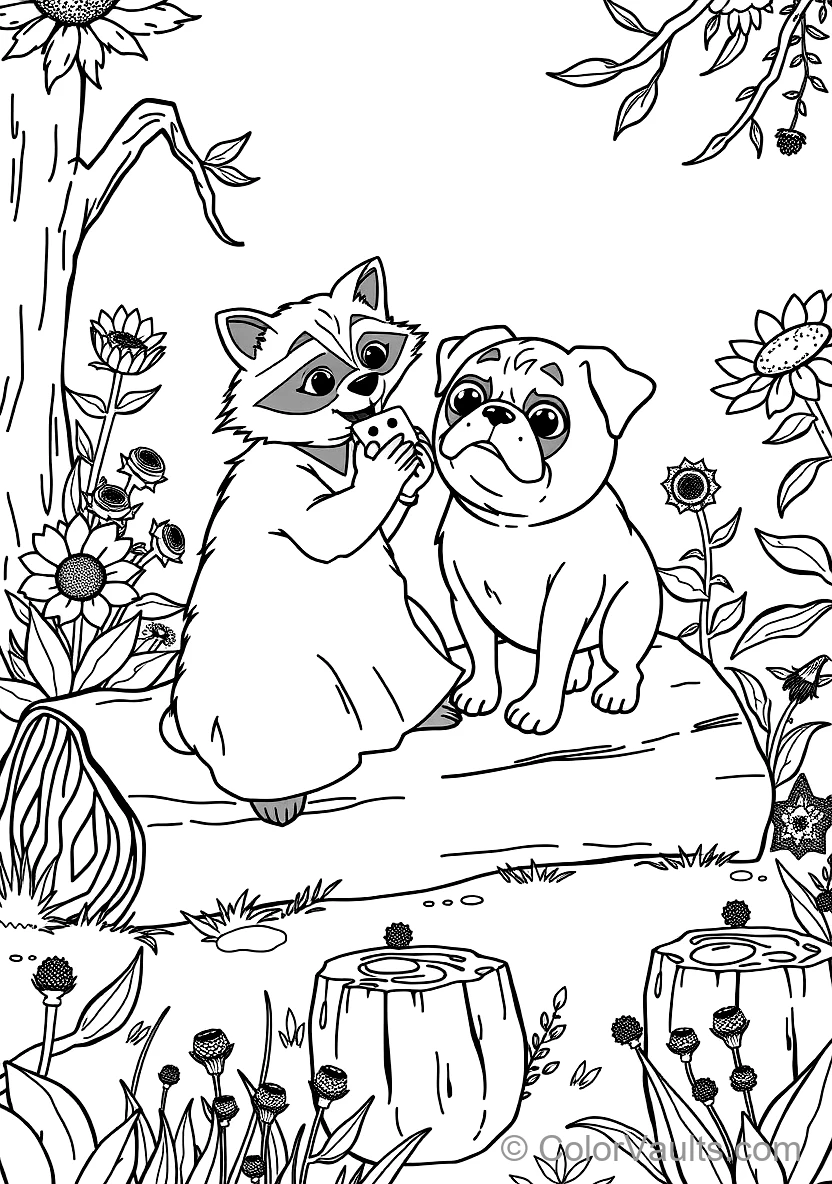 Meeko the Mischievous Raccoon und Percy the Pampered (Scene 42)