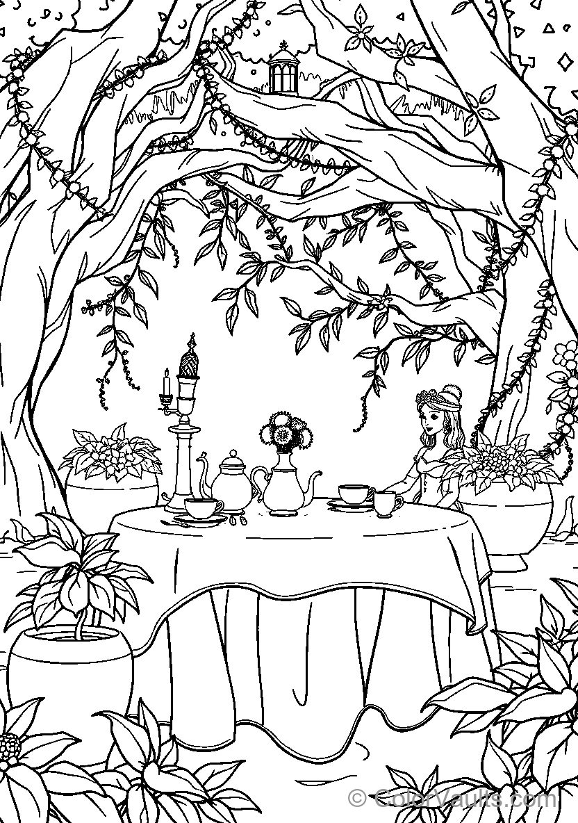Princess Tea Party Under The Tree