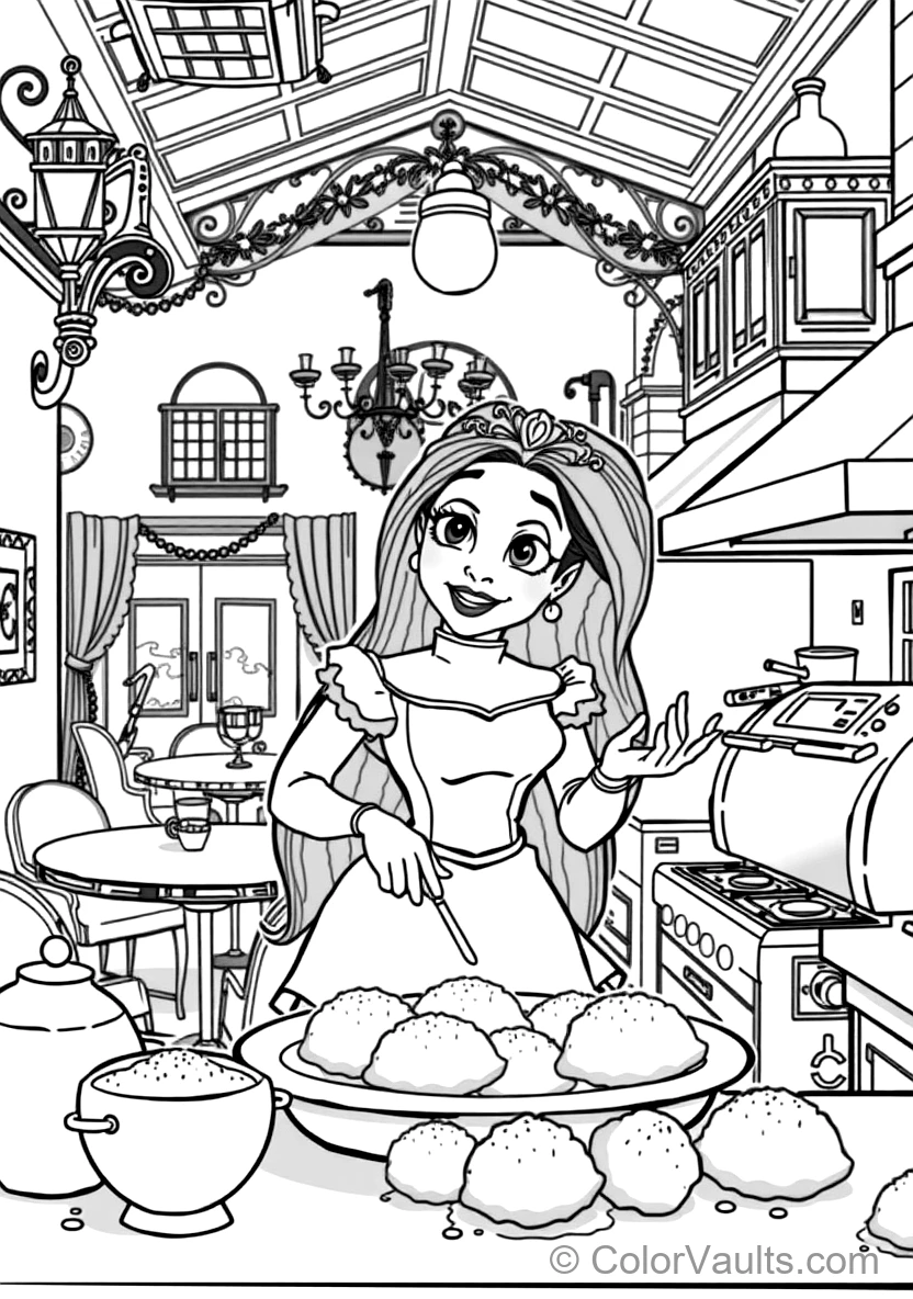Princess and the Frog (Tiana) coloring page 2