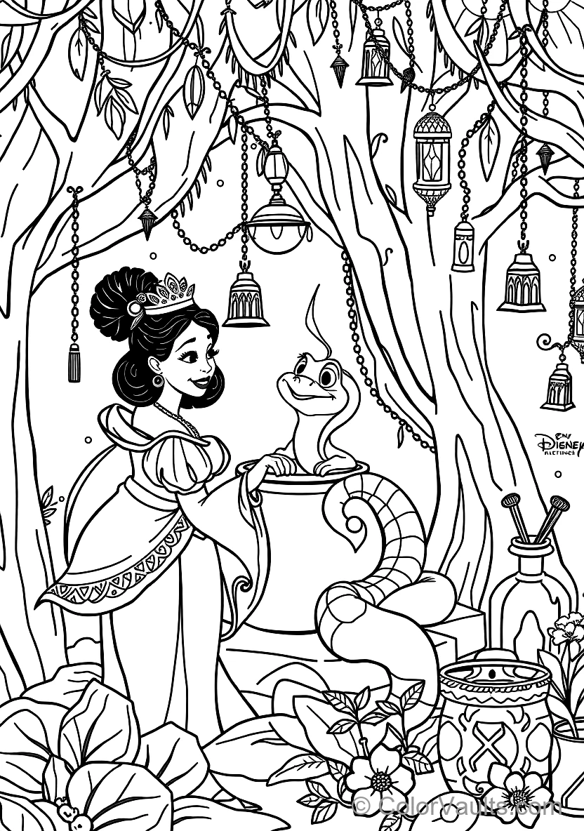 Tiana and Prince Naveen as Friendly Frogs (2)