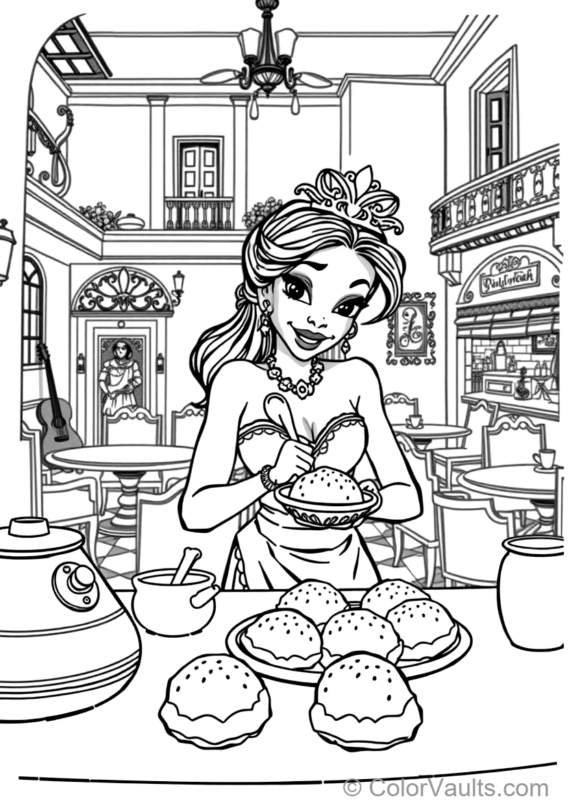 Princess Tiana with Enchanted Water Lilies (2)