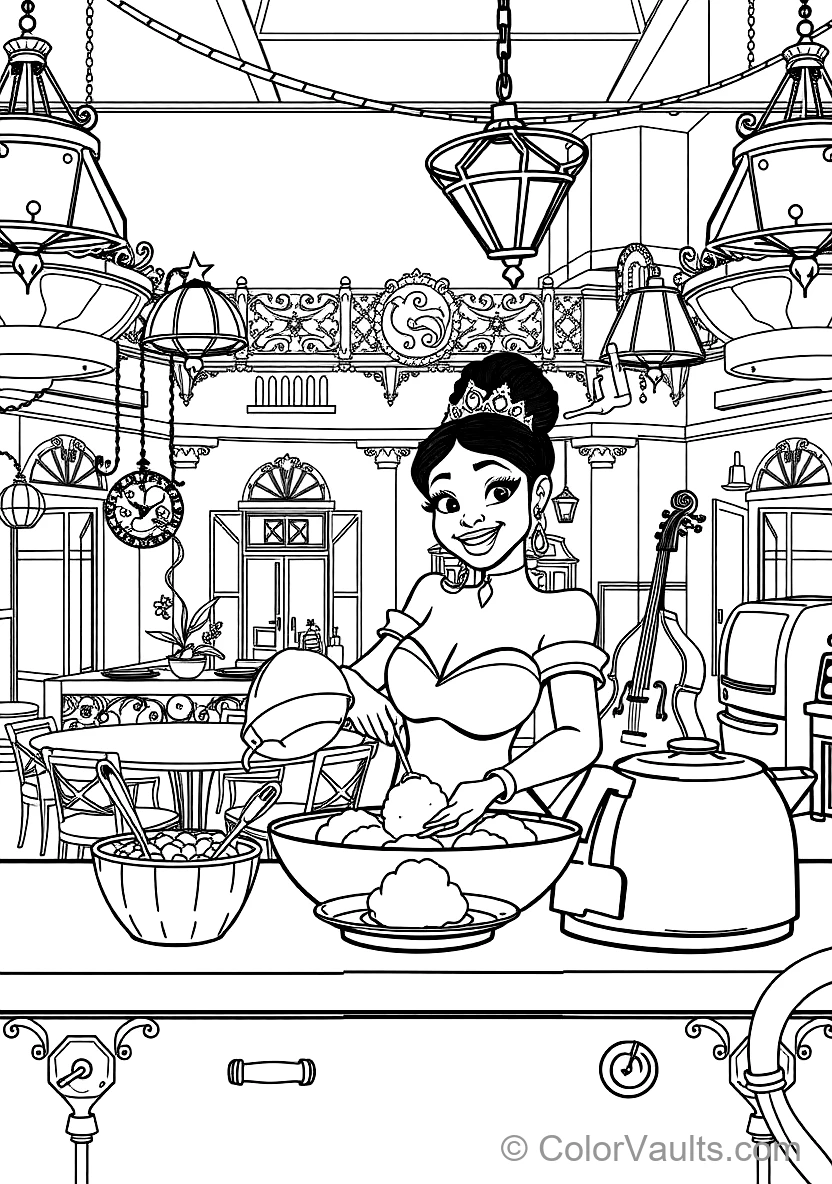 Tiana in Her Dream Restaurant Kitchen (2)