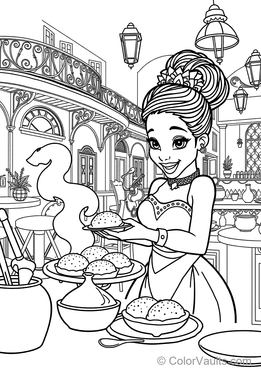 Tiana and Naveen Stargazing on the Balcony (3)