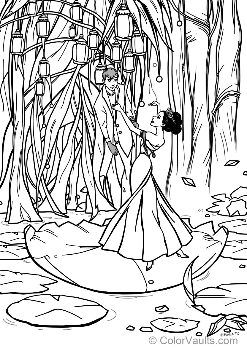 Princess Tiana with Enchanted Water Lilies (4)