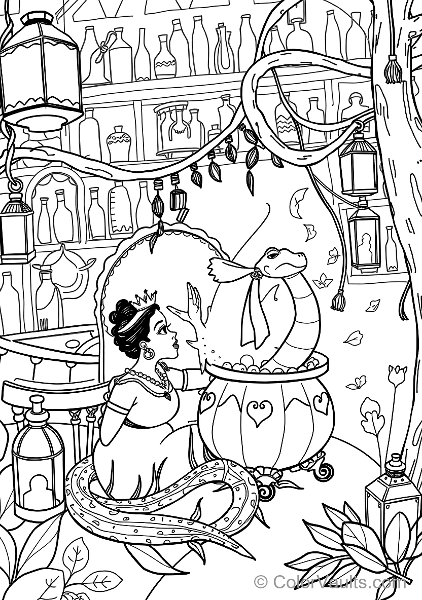 Tiana and Naveen Stargazing on the Balcony (4)