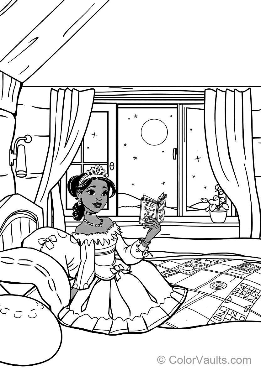 Tiana and Naveen Stargazing on the Balcony (5)