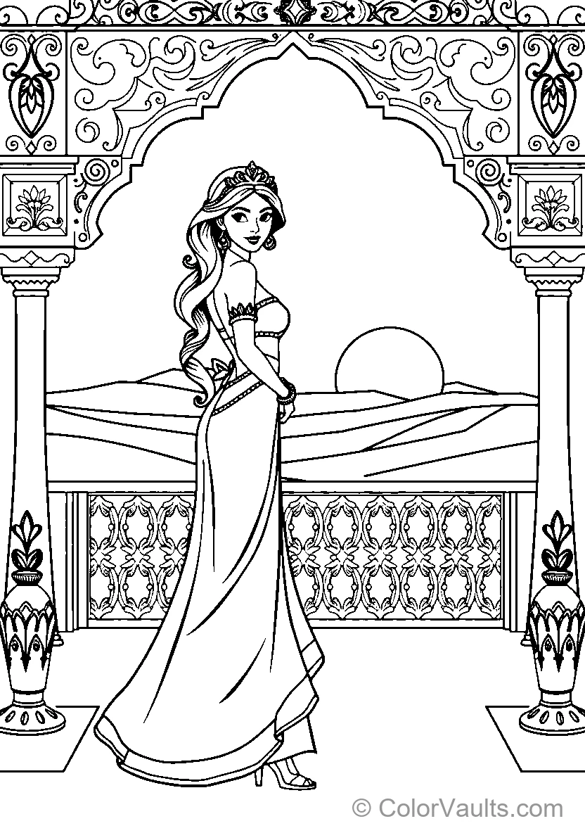 Princess At Balcony