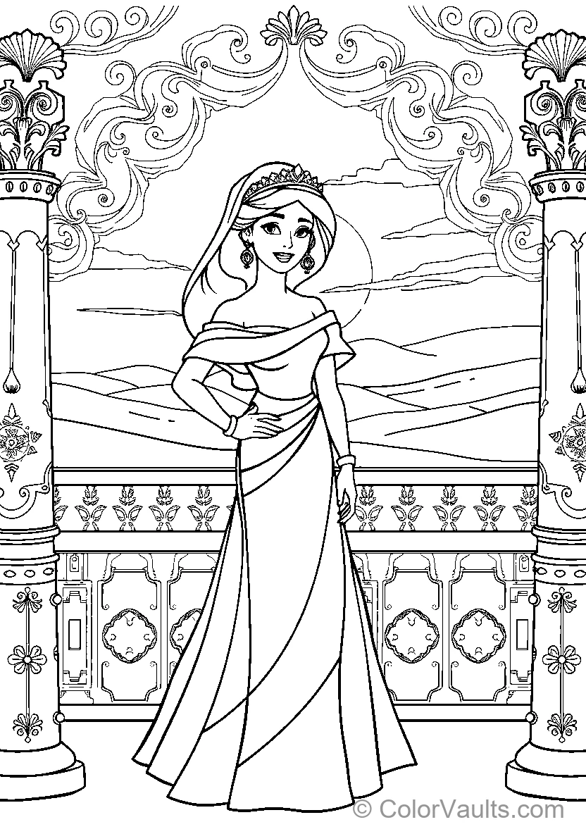 Princess In Gown
