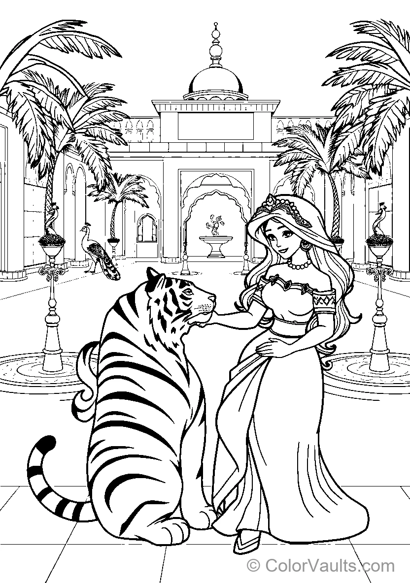 Princess Meets Her Tiger Friend