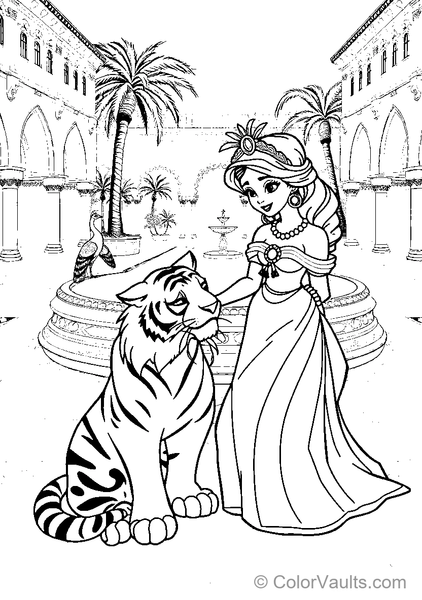 Princess Meets Her Tiger Friend (Scene 3)