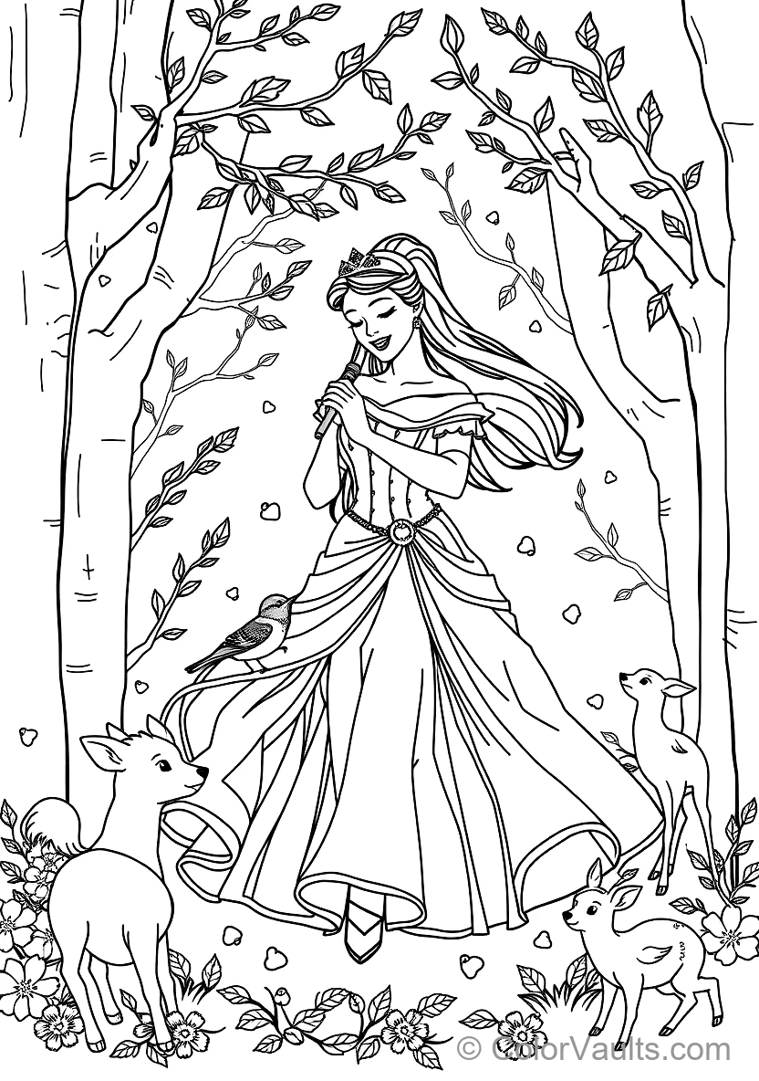 Maleficent with Her Pet Raven Diablo on Staff (2)