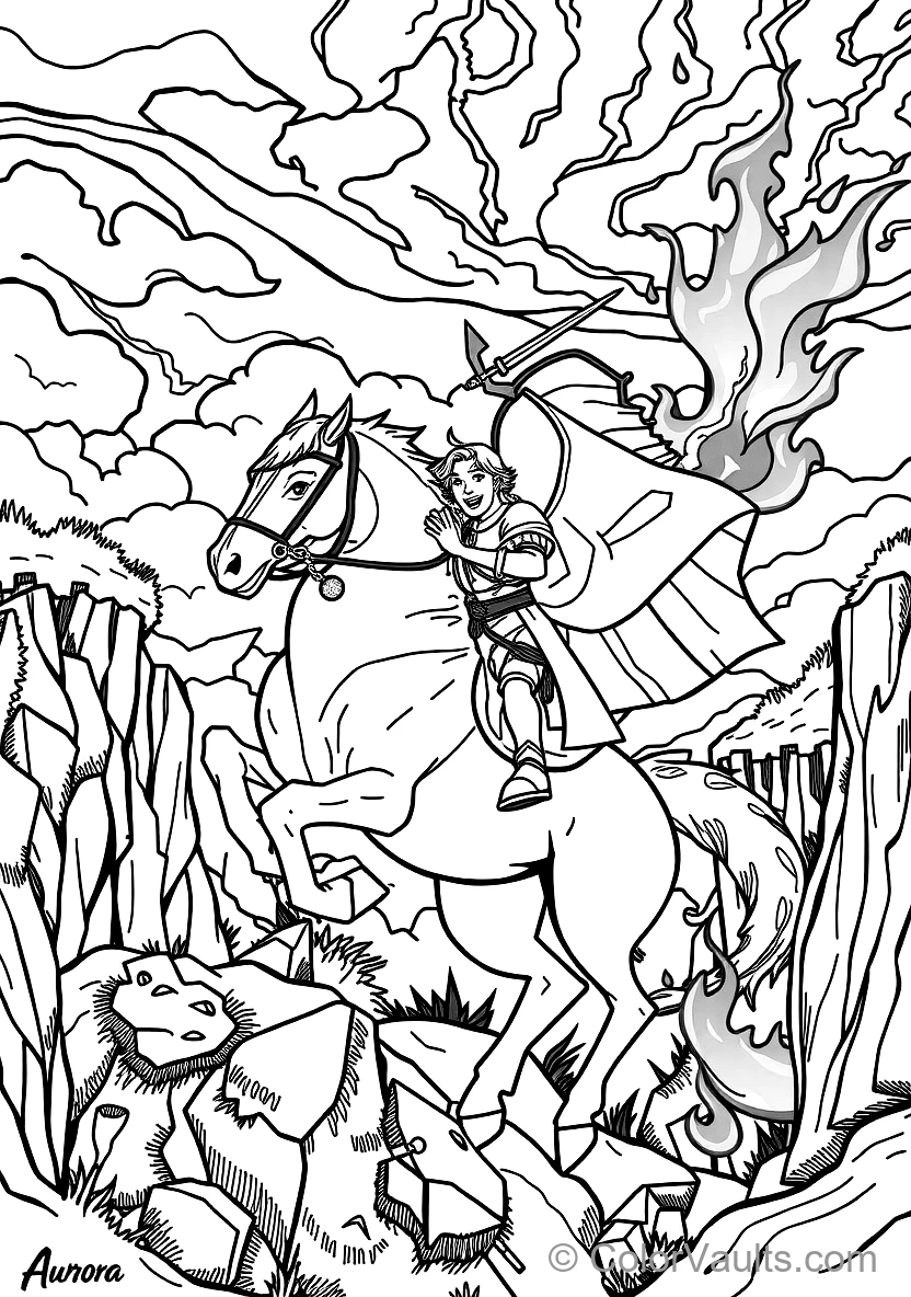 Princess Aurora and Phillip Gazing into the Distance (2)