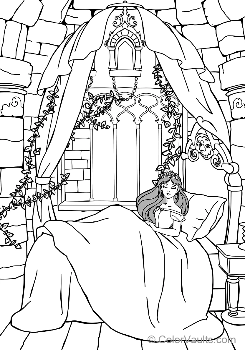 Maleficent with Her Pet Raven Diablo on Staff (3)