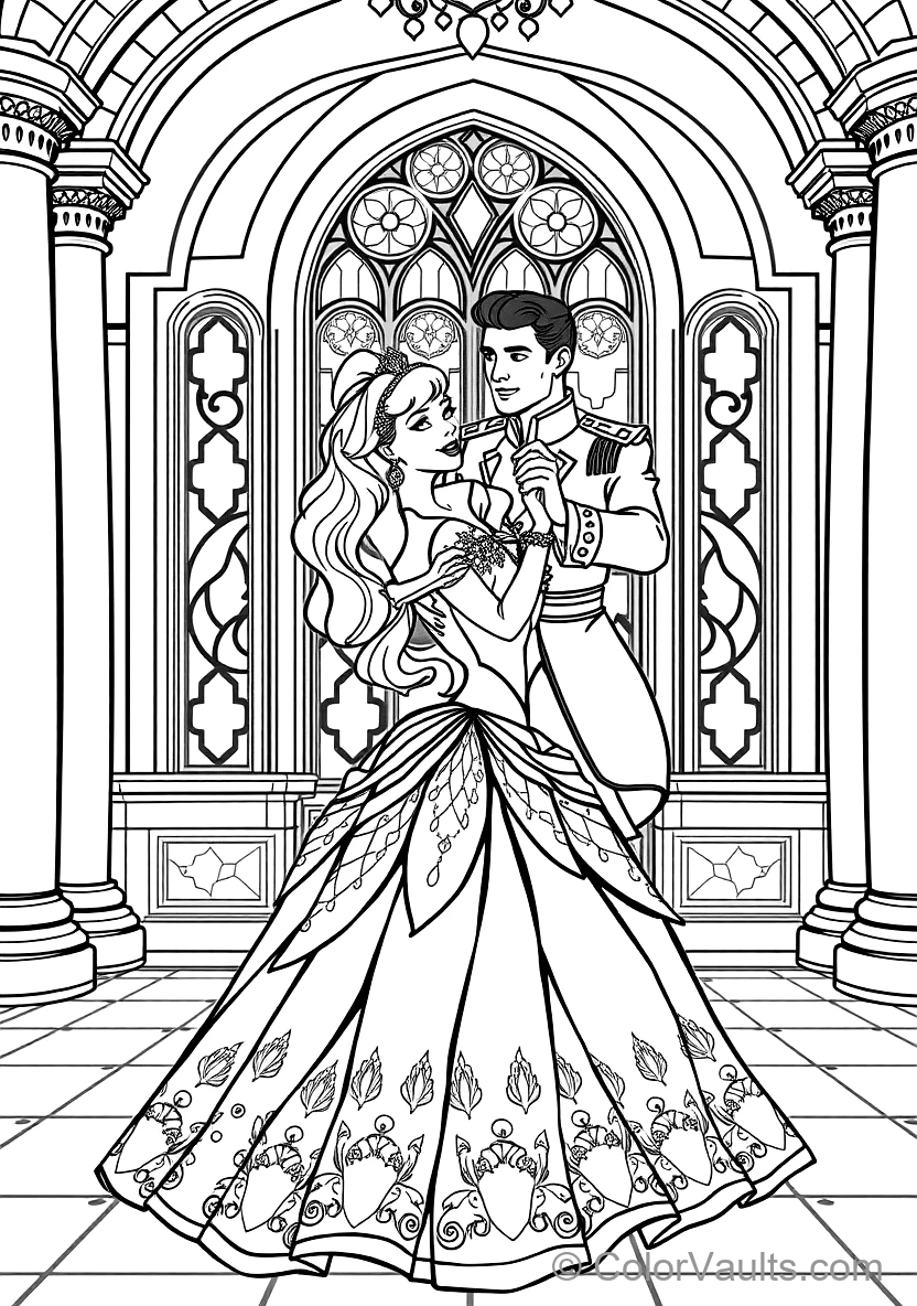 Prince Phillip Rescuing Aurora from the Thorns (3)