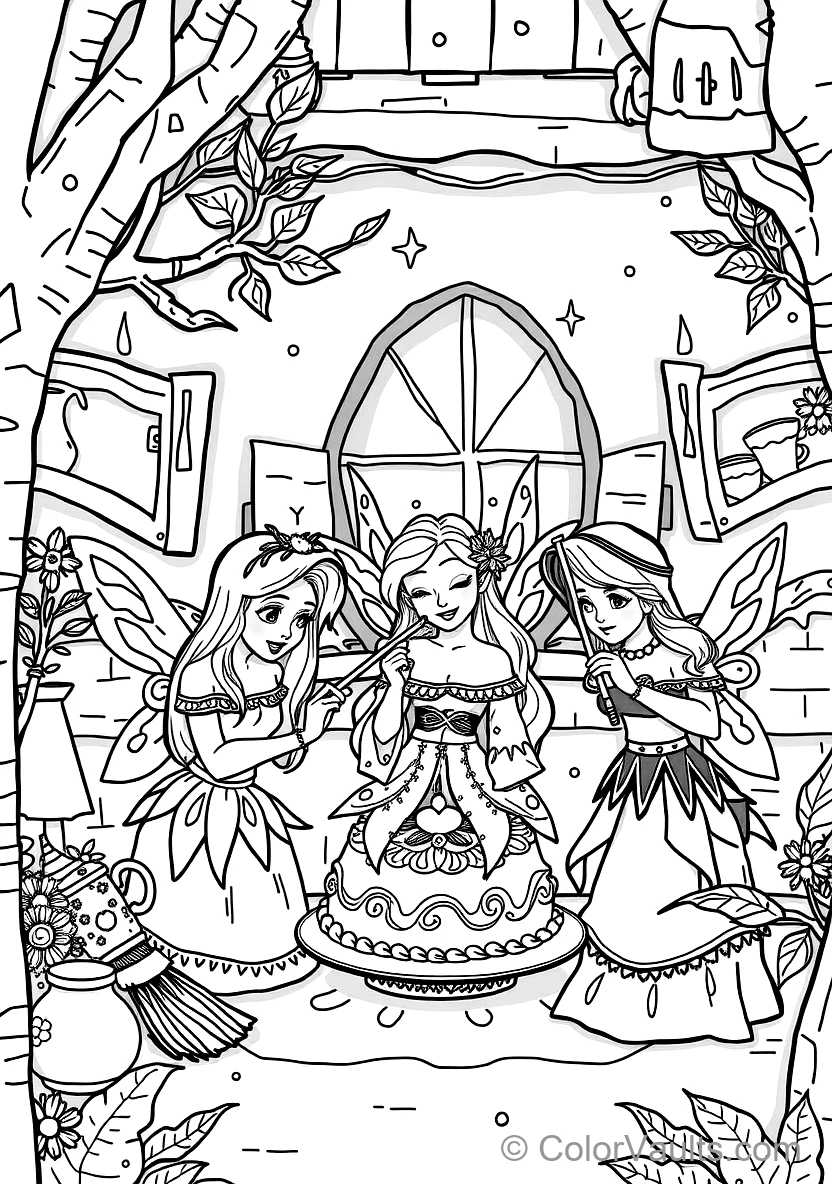 Prince Phillip Rescuing Aurora from the Thorns (4)