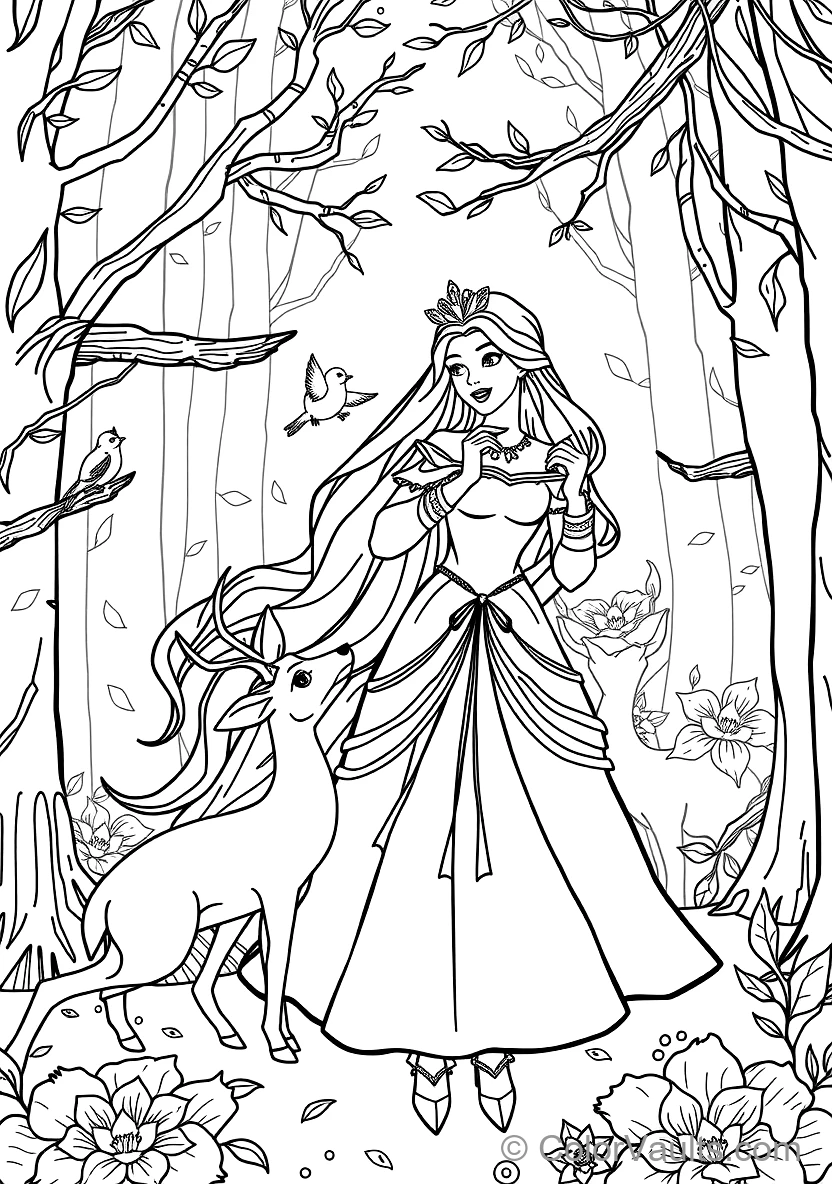 Fairies Baking a Royal Cake and Sewing Dress (5)
