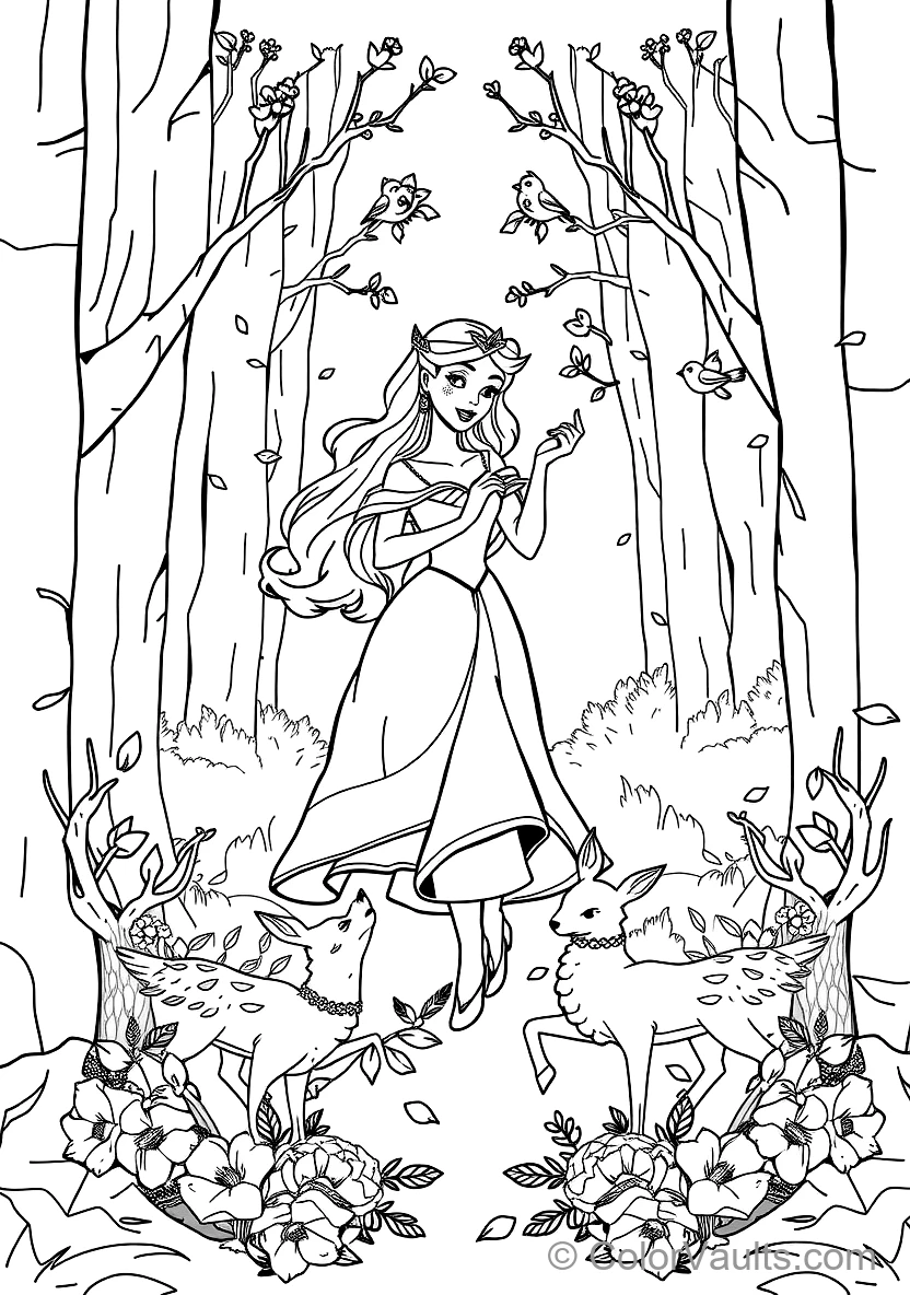 Princess Aurora Crowned with Golden Tiara (5)