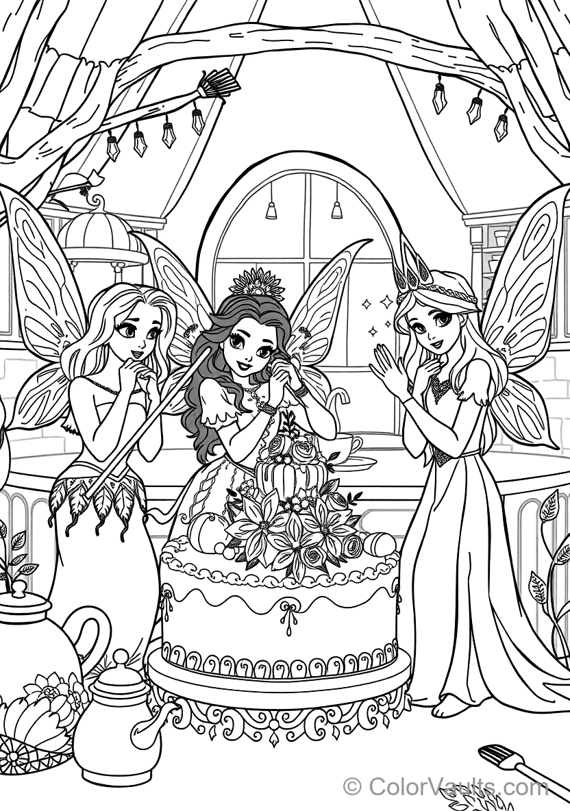 Princess Aurora Gathering Wildflowers in Meadow (6)