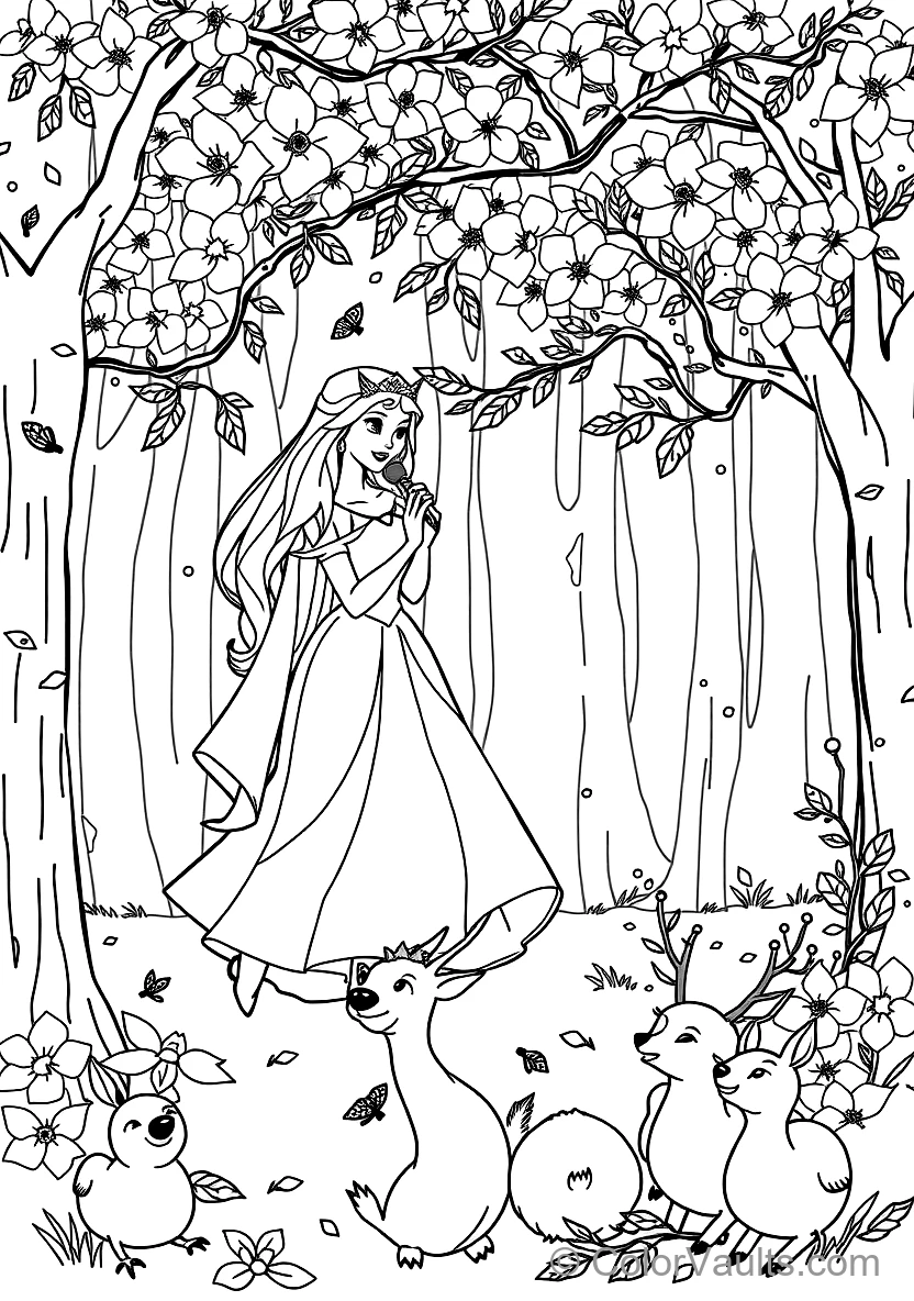 Maleficent with Her Pet Raven Diablo on Staff (6)