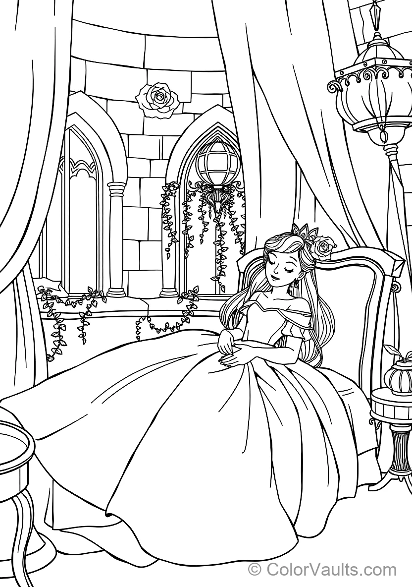 Fairies Baking a Royal Cake and Sewing Dress (6)