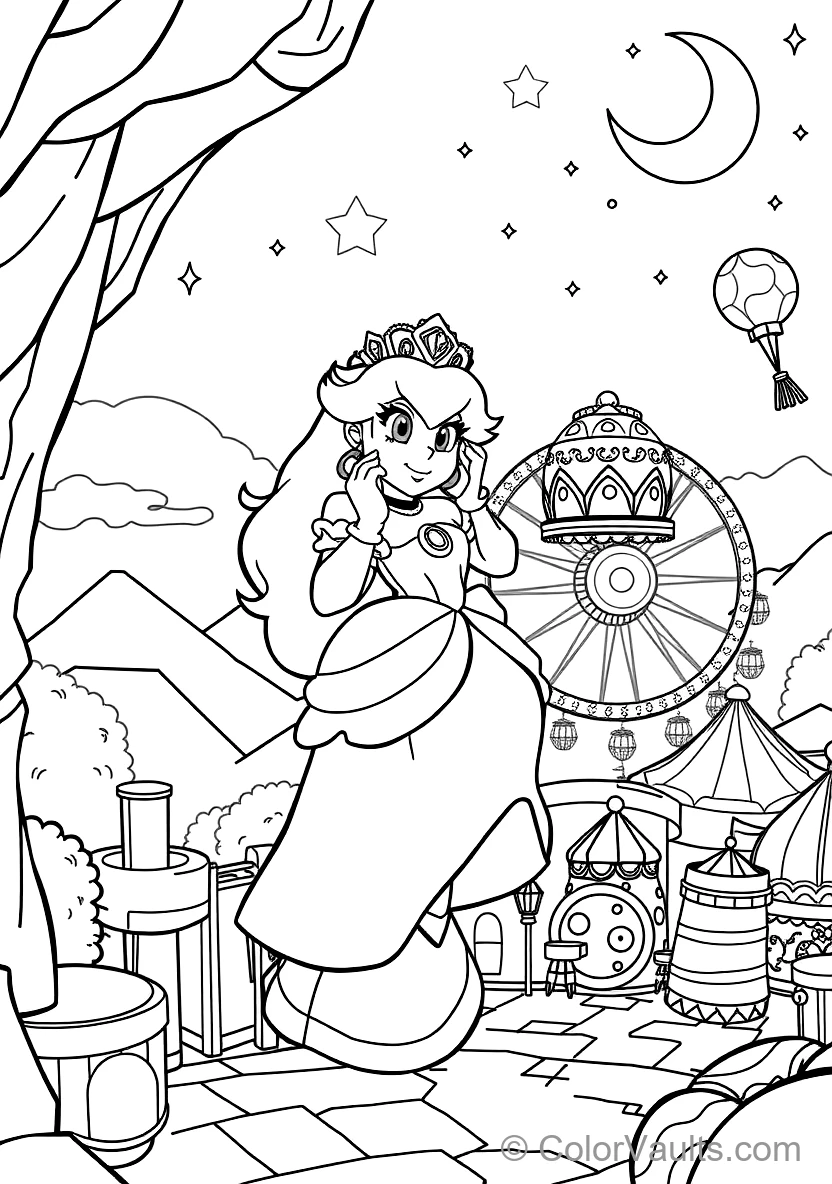 Princess Peach in Tennis Outfit Ready to Serve (5)