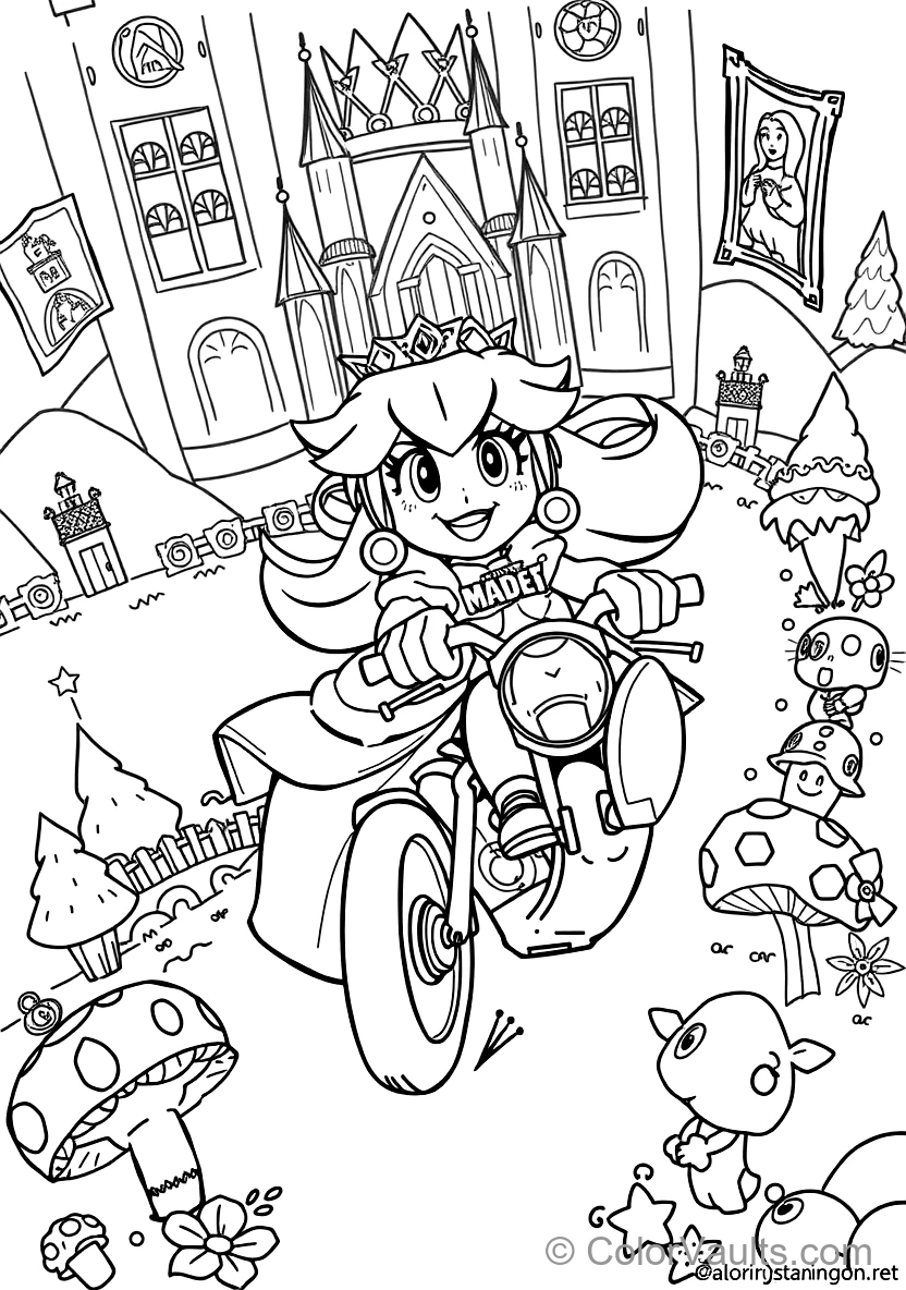 Princess Peach and Toad Having a Tea Party (6)