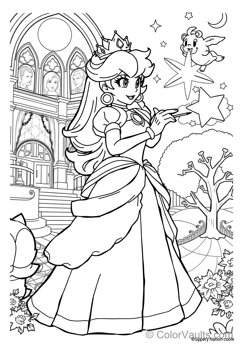 Princess Peach in Tennis Outfit Ready to Serve (6)