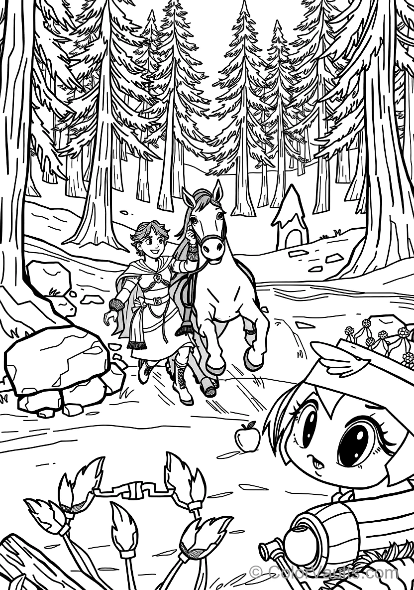 Flynn Rider (eugene) Trying to Escape Maximus (Scene 3)