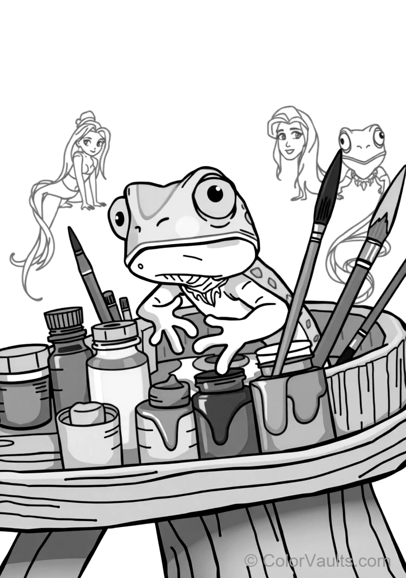 Pascal the Little Chameleon Changing Colors While (Scene 5)