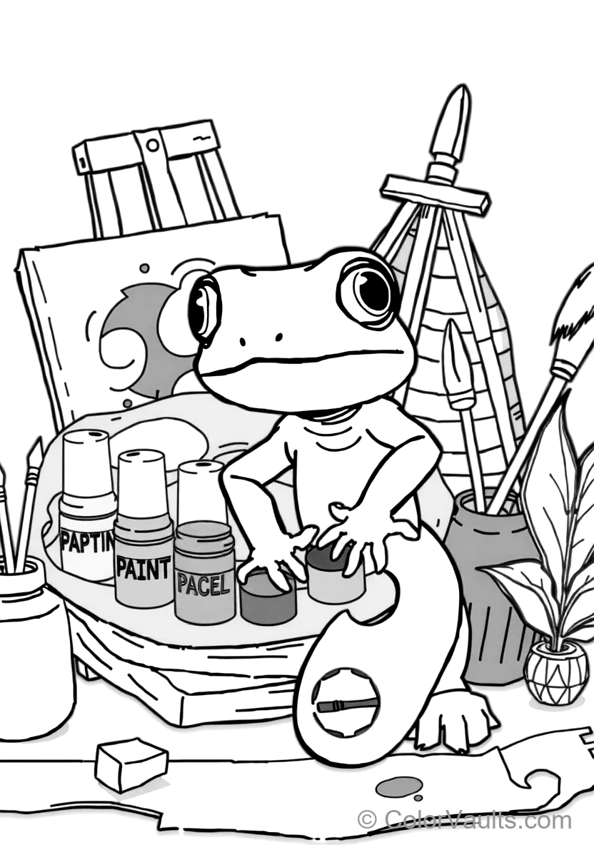 Pascal the Little Chameleon Changing Colors While (Scene 7)