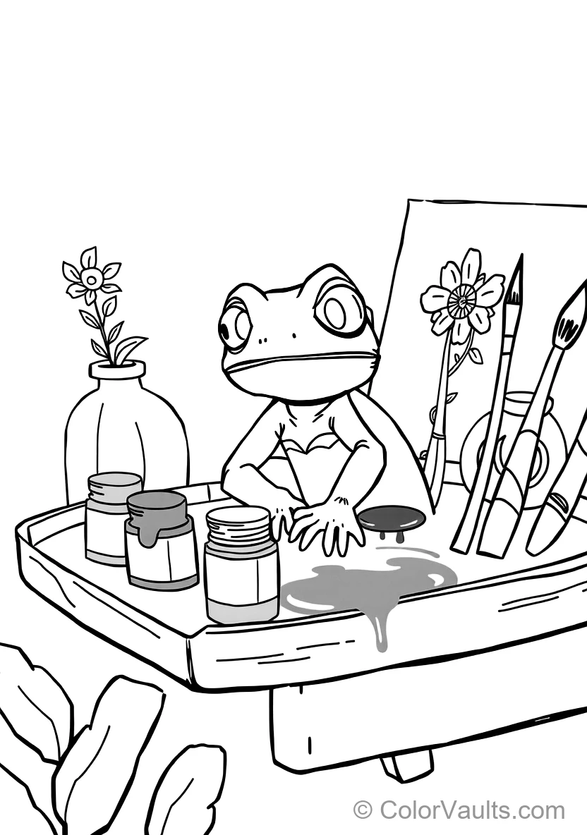 Pascal the Little Chameleon Changing Colors While (Scene 13)