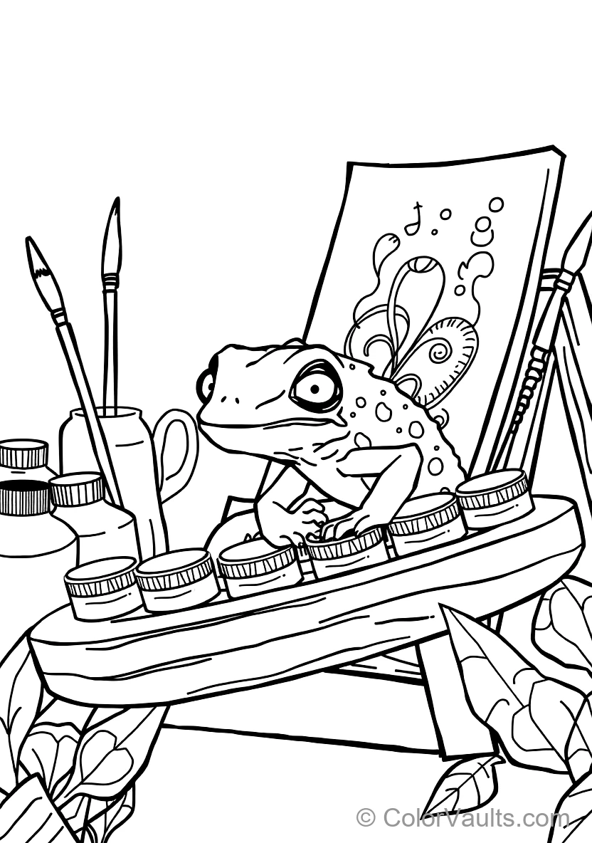 Pascal the Little Chameleon Changing Colors While (Scene 15)