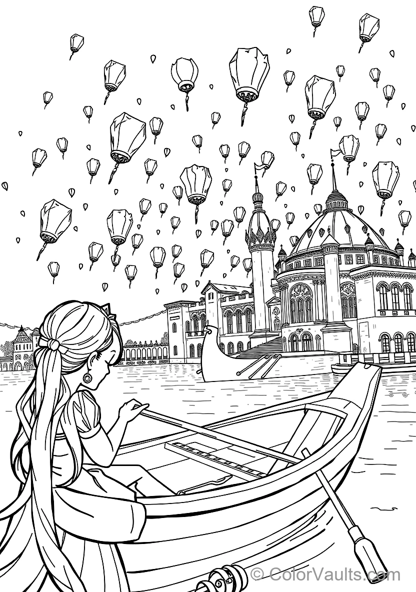 Rapunzel Viewing Thousands of Glowing Floating (Scene 13)