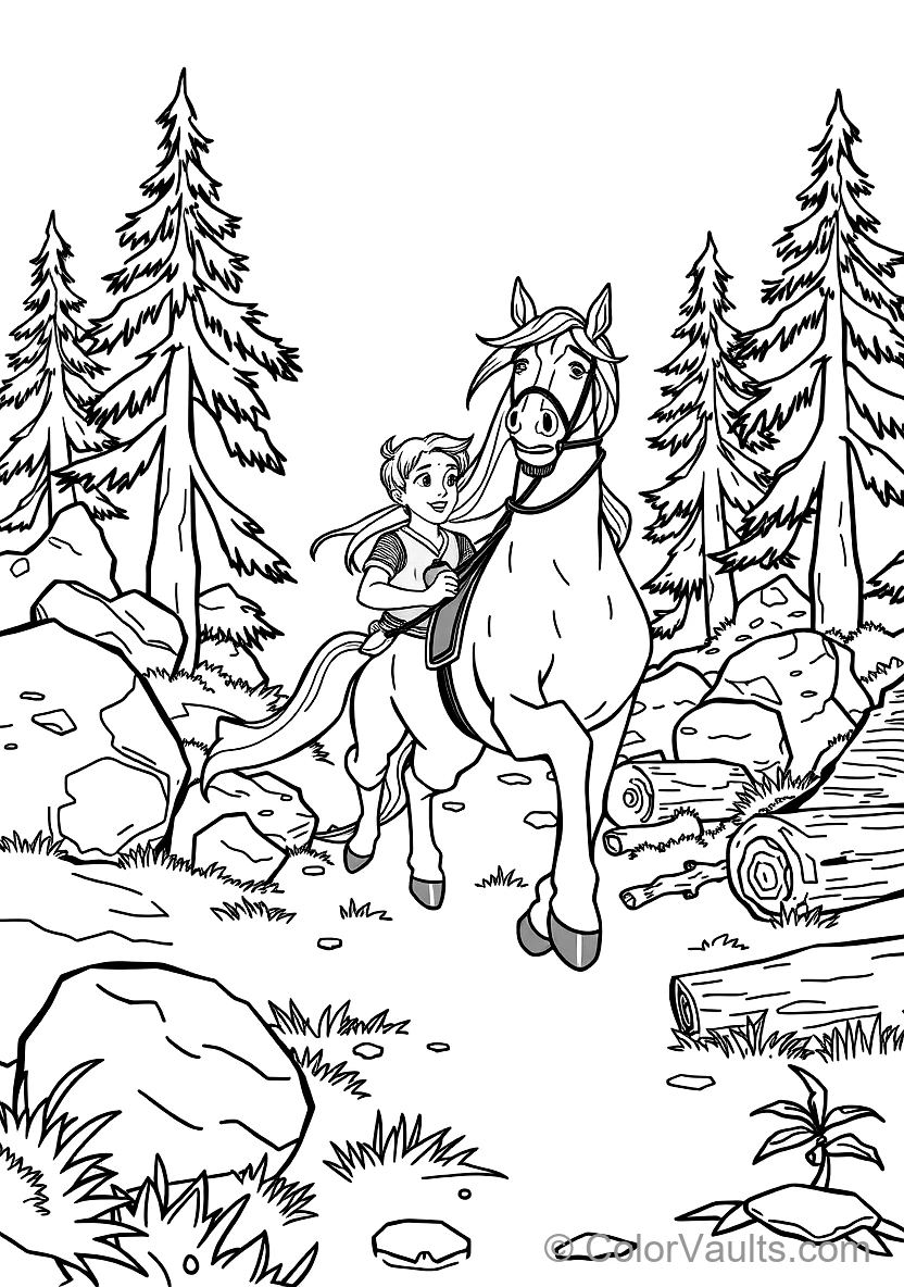 Flynn Rider (eugene) Trying to Escape Maximus (Scene 31)