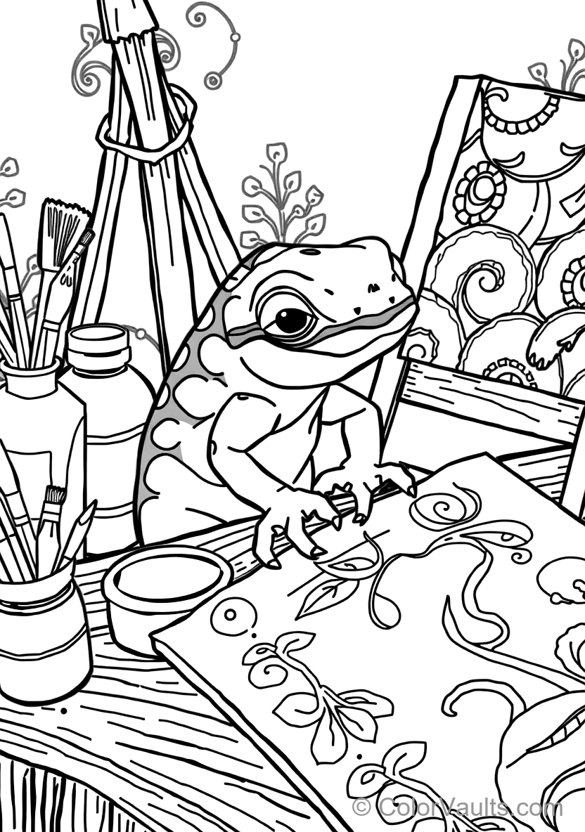 Pascal the Little Chameleon Changing Colors While (Scene 27)