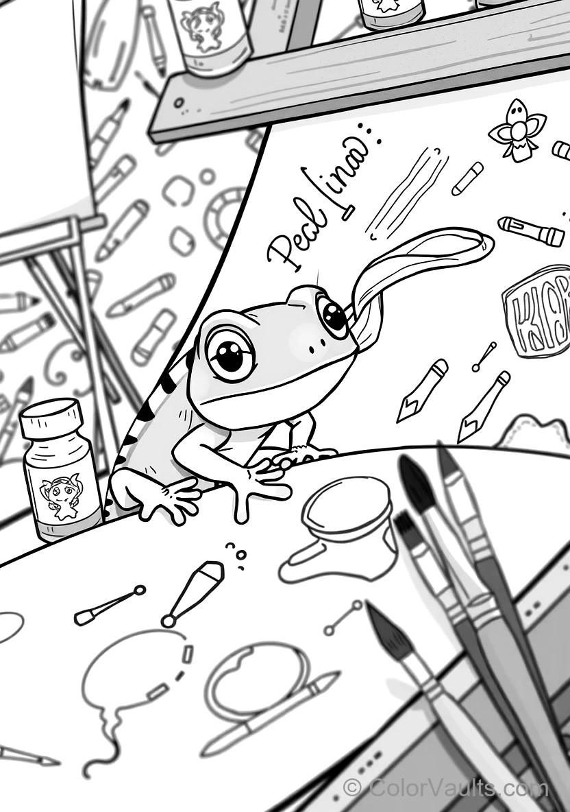 Pascal the Little Chameleon Changing Colors While (Scene 33)