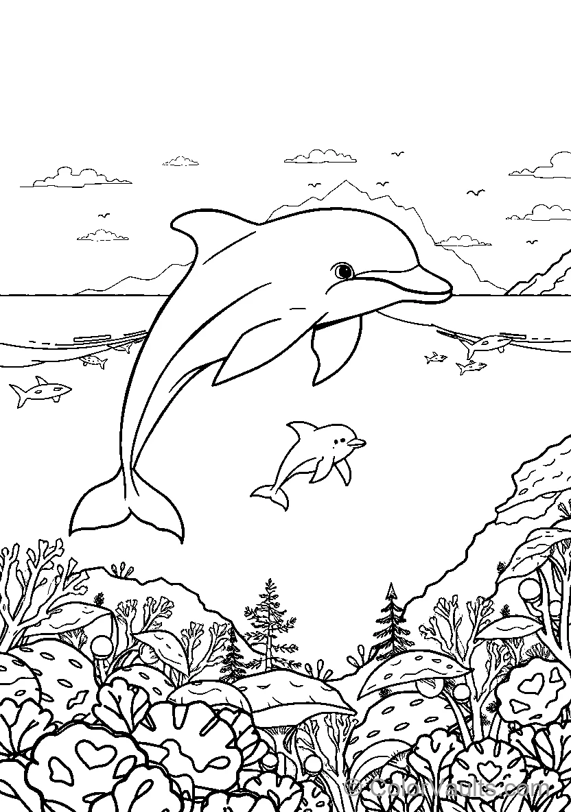 Dolphin Jumping Out