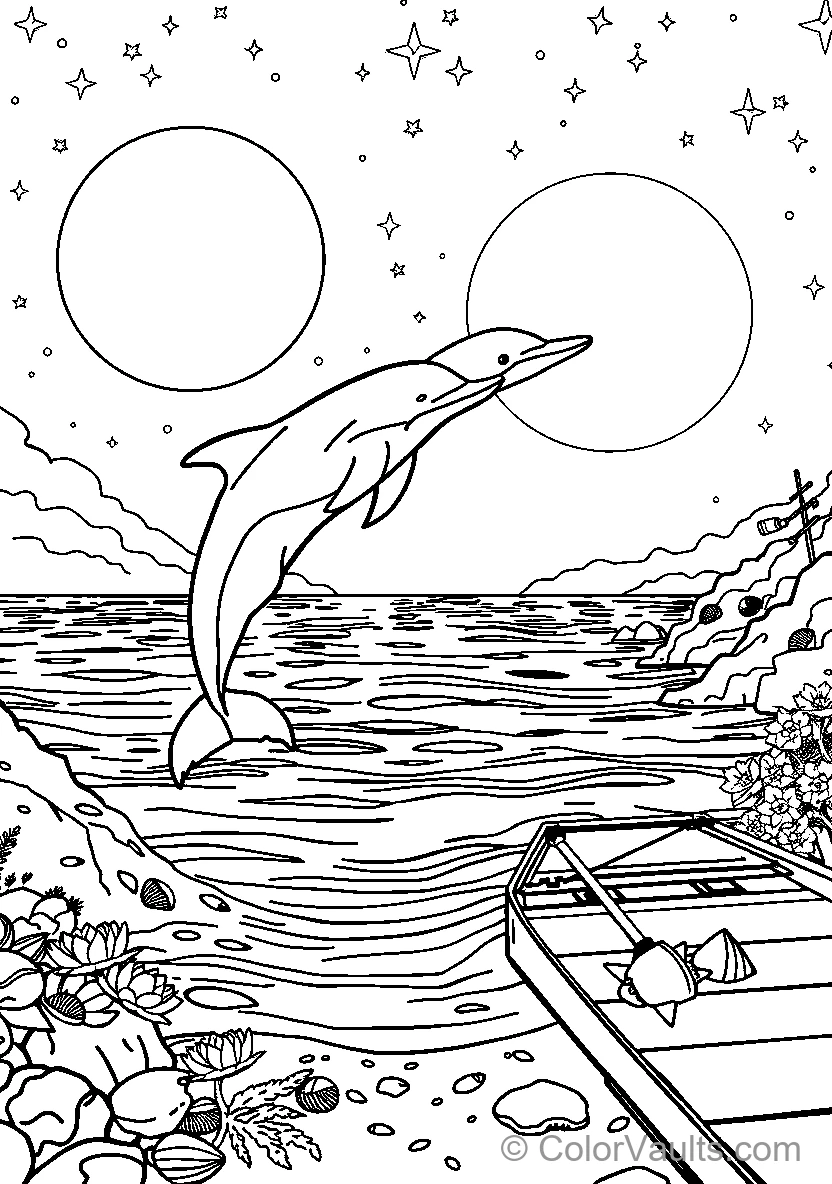 Dolphin Jumping Out Of Water