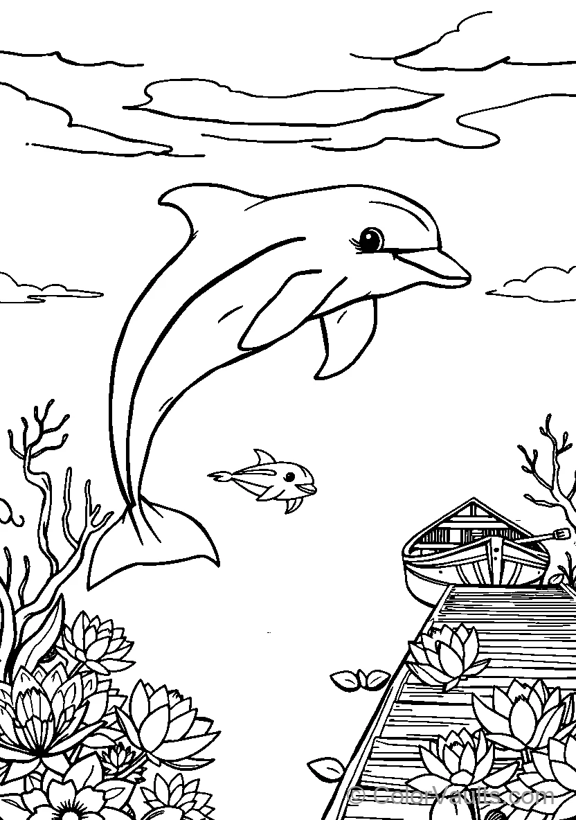 Dolphin Jumping Out Of Water (Scene 4)