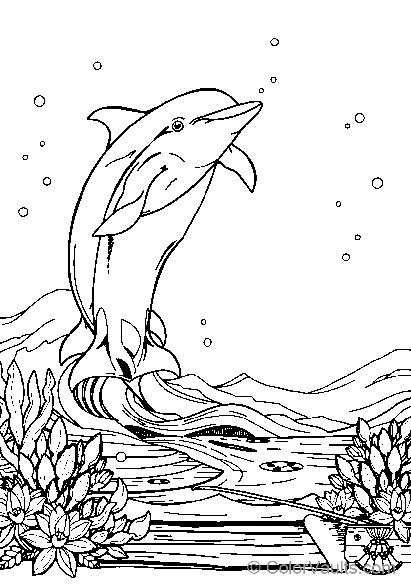 Dolphin Jumping Out Of Water (Scene 6)