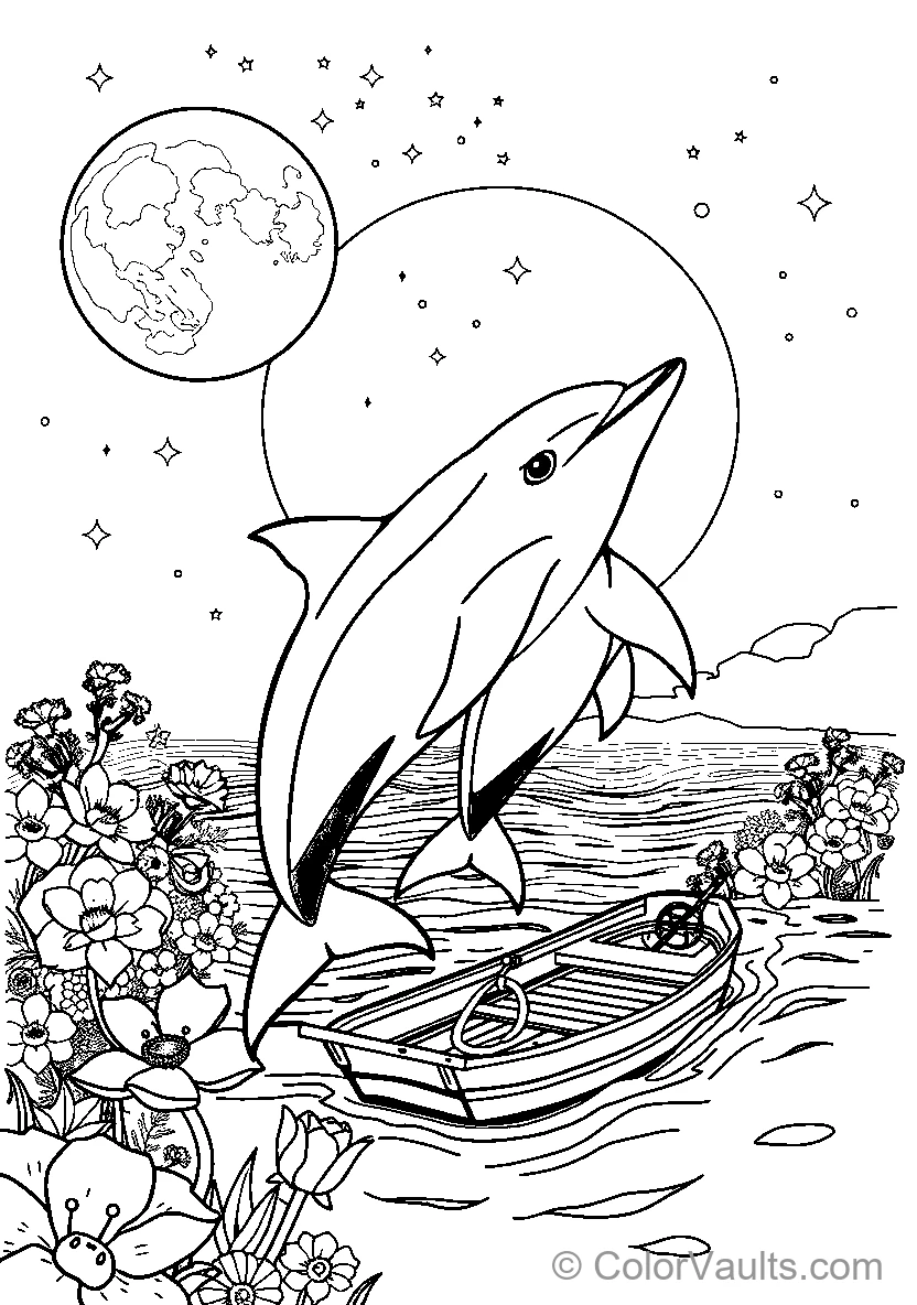 Dolphin Jumping Out Of Water (Scene 8)