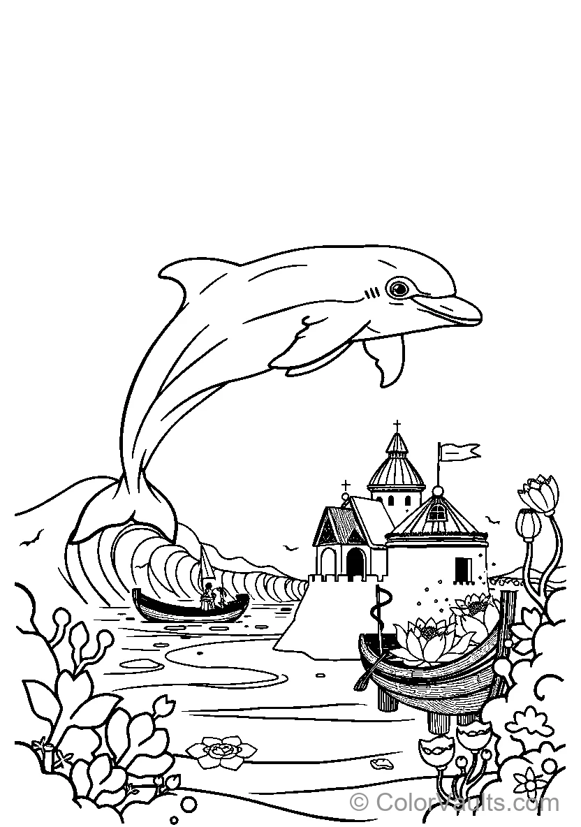 Dolphin Jumping Out Of Water (Scene 10)