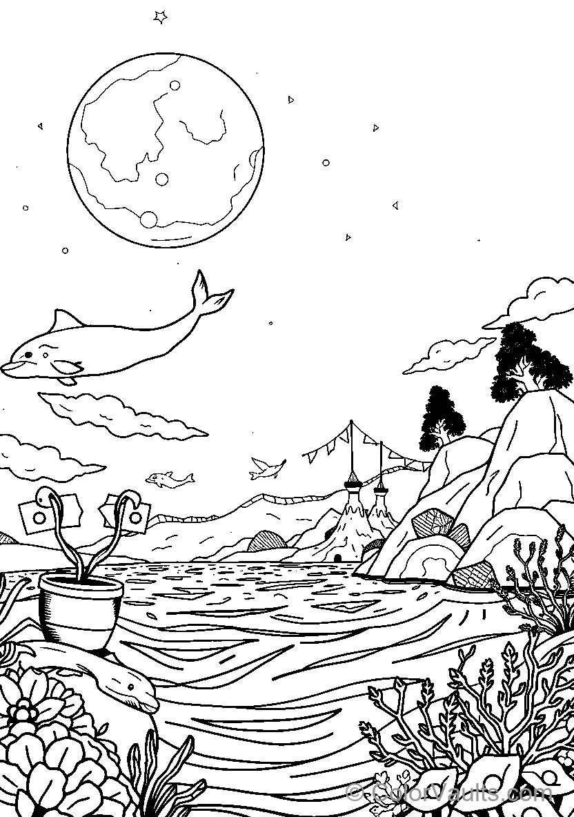 Dolphin In Space