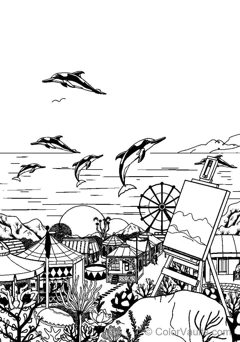 Dolphins Jumping Carnival