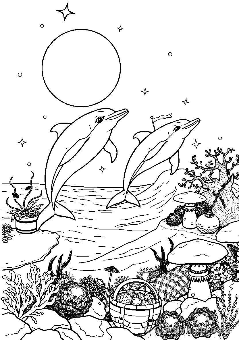 Dolphins Jumping Out Of Water (Scene 4)
